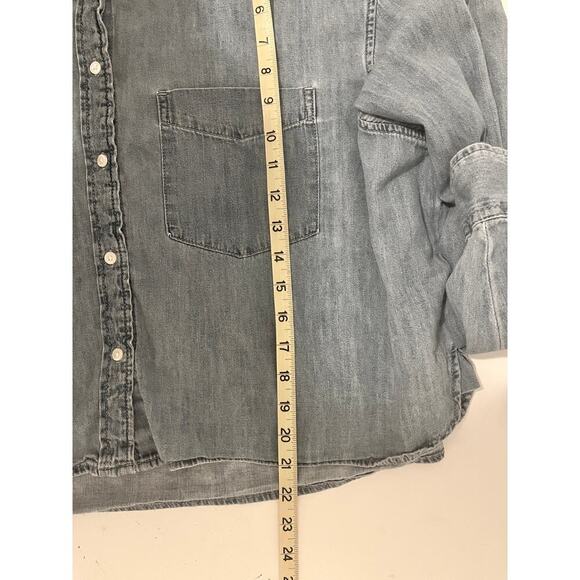 Gap Cropped Denim Shirt - Picture 7 of 7